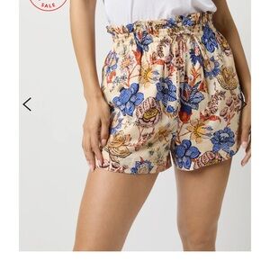 NWOT ulla johnson devin print shorts size 6